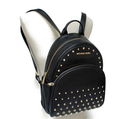 michael kors black abbey backpack|abbey medium backpack.